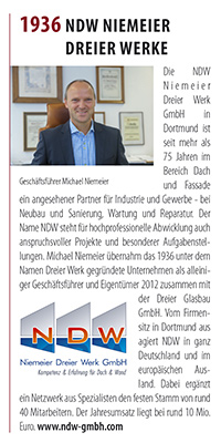 Presseartikel  2015-04-02 Revier Manager 1936 NDW Traditionsunternehmen Dortmund
